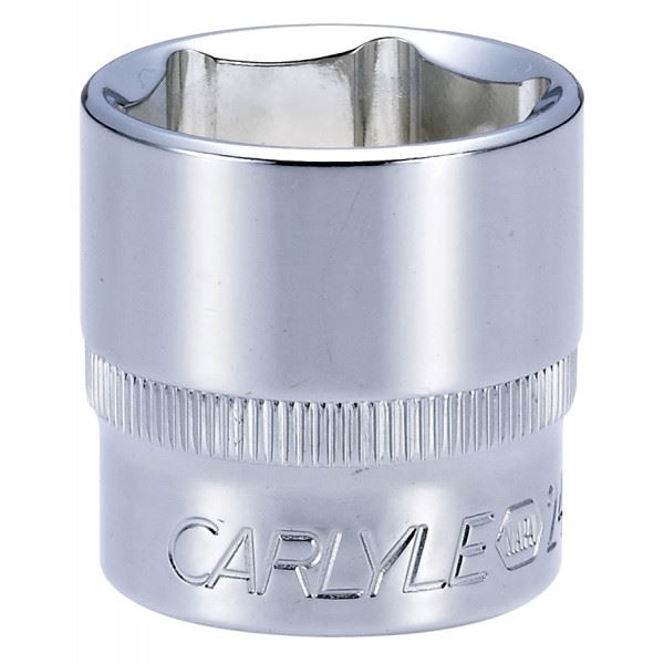 Carlyle Hand Tools 3/8Dr 24mm 6Pt Chrome Socket S38024M Caryle Tools - Dynamic Drive