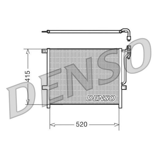 Denso Air Conditioning Condenser fits BMW 3 1997-2007