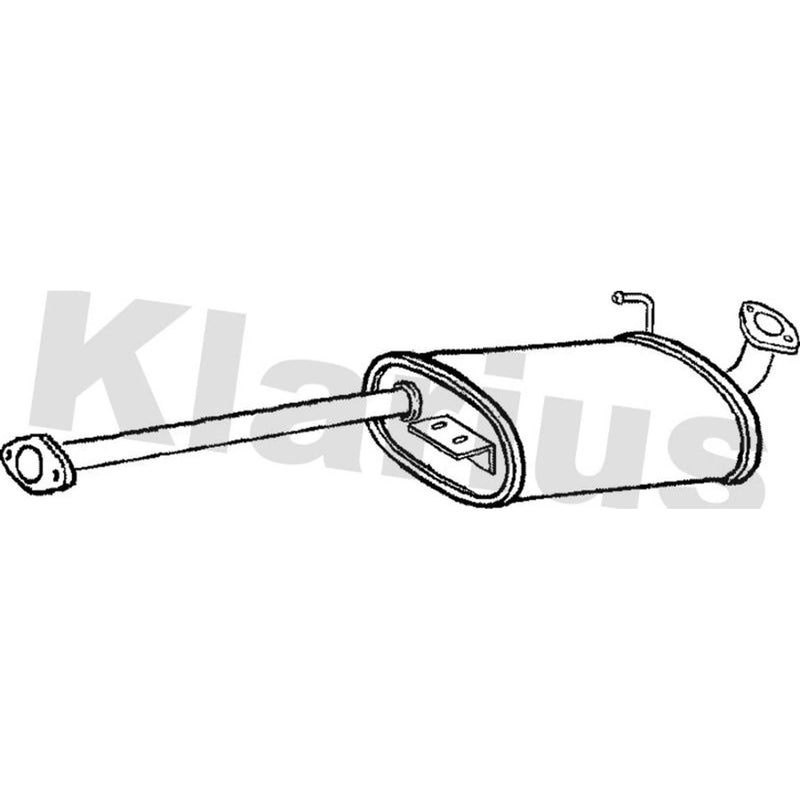 Klarius Box With Centre Pipe Centre fits Isuzu Trooper III 1998-2004 3.0