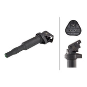 Hella Ignition Service Kit (1 Spark Plugs + Ignition Coil) fits Citroën C4 II