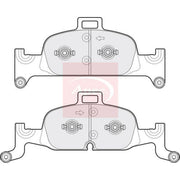 Apec Front Brake Pad Set fits Audi A4 Allroad B9 2016-2020 2.0 3.0