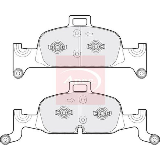 Apec Front Brake Pad Set fits Audi A4 Allroad B9 2016-2020 2.0 3.0