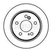 Borg & Beck Front & Rear Brake Discs & Pads fits Mercedes-Benz 124 T-Model