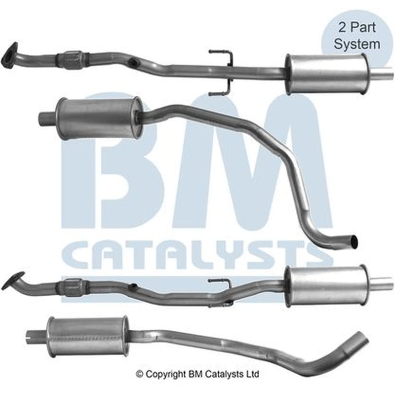 BM Catalysts Exhaust Pipe OD fits Opel Adam 2012-2019 1.4