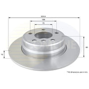 Comline Rear Brake Solid Discs & Pads fits BMW X5 2000-2006 3.0 4.4