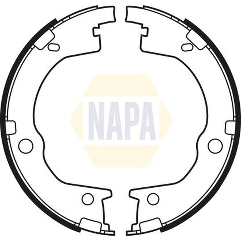 NAPA Parking Brake Shoe Set fits Hyundai Grandeur 2006-2011 2.2 2.4