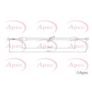 Apec Handbrake Cable Centre fits Mercedes-Benz Viano 2003-2004