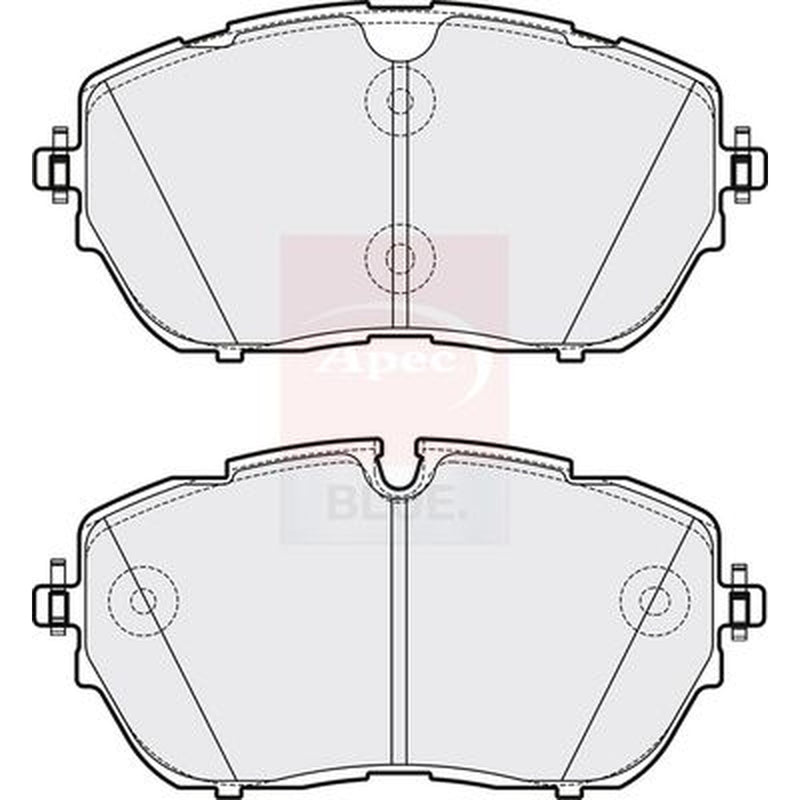 Apec Front Brake Pad Set fits Citroën C5 Aircross 2018 on 1.6
