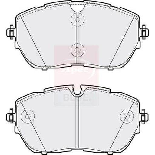 Apec Front Brake Pad Set fits Citroën C5 Aircross 2018 on 1.6