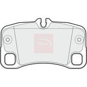 Apec Rear Brake Pad Set fits Porsche 911 2006-2012 3.6 3.8 4.0