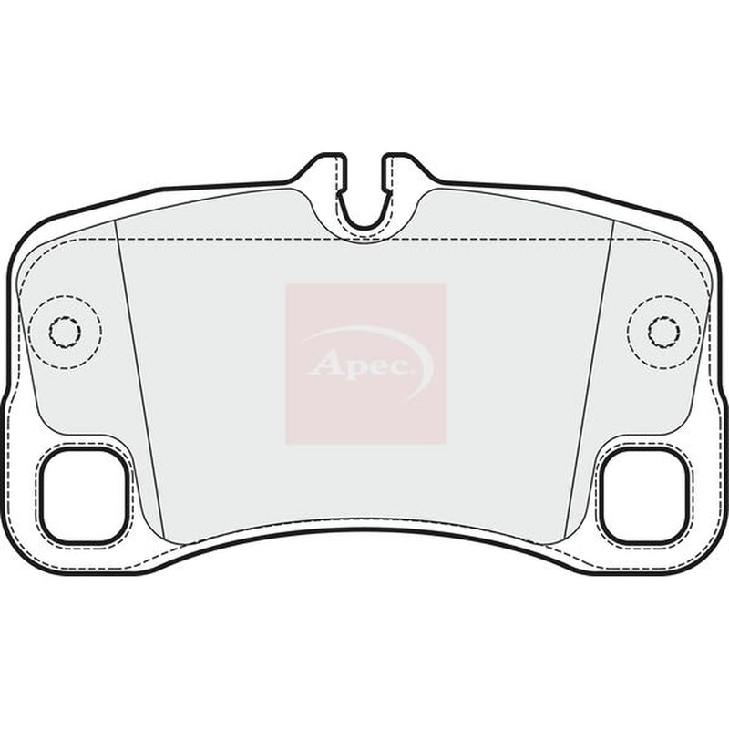 Apec Rear Brake Pad Set fits Porsche 911 2006-2012 3.6 3.8 4.0