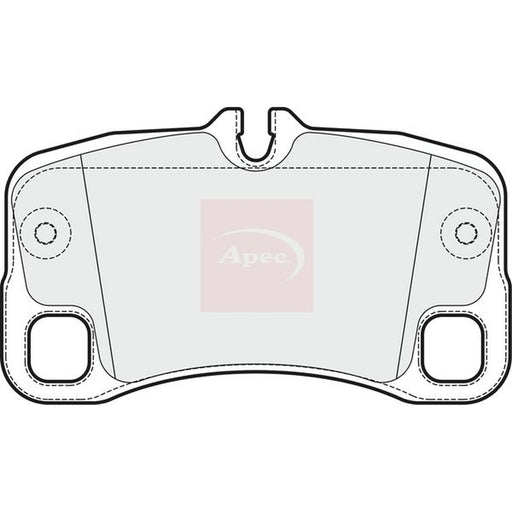 Apec Rear Brake Pad Set fits Porsche 911 2006-2012 3.6 3.8 4.0