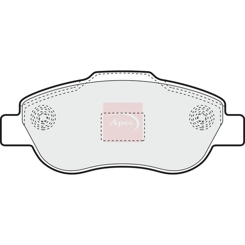 Apec Front Brake Pad Set fits Fiat Panda 2003-2004 1.2 1.3