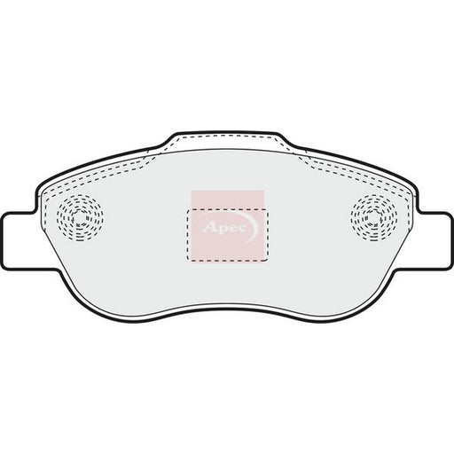 Apec Front Brake Pad Set fits Fiat Panda 2003-2004 1.2 1.3