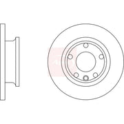 Apec 2 x Solid Front Brake Discs DSK591-x2