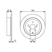 Bosch 2 x Solid Brake Discs