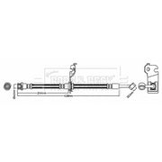Borg & Beck Brake Hydraulic Hose Line Rear Right BBH7472