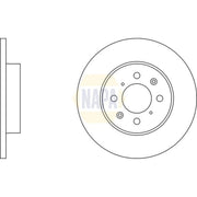NAPA 2 x Solid Front Brake Discs NBD5887-x2