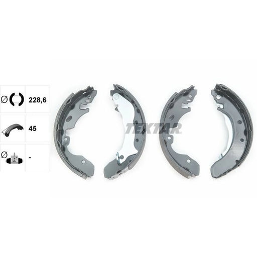 Textar Brake Shoe Set Axle Kit 91049400
