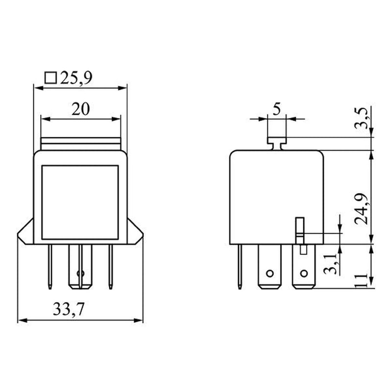 Bosch Horn Klaxon Relay 12V Pin