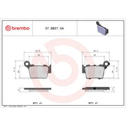 Brembo 2 x Brake Pad Set