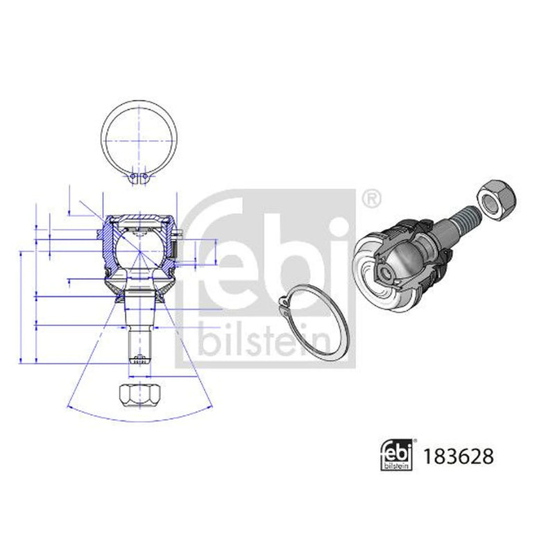 Febi Ball Joint Front Right 183628