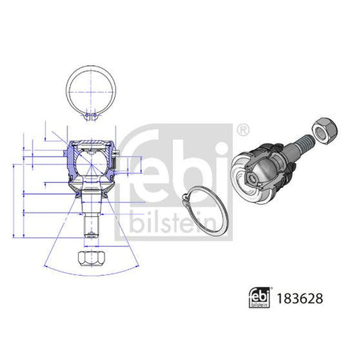 Febi Ball Joint Front Right 183628