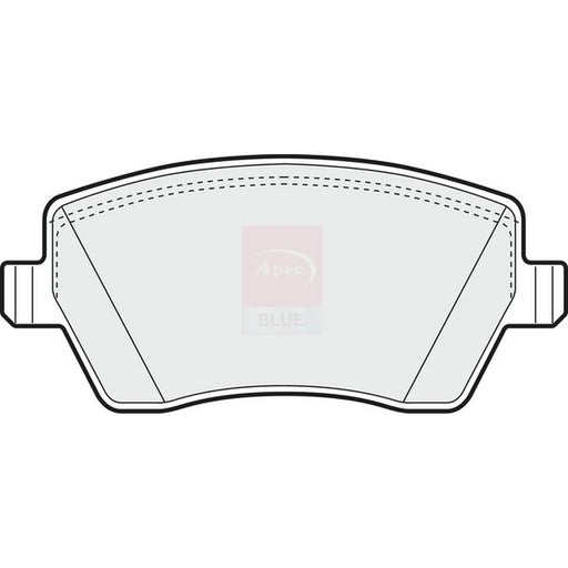Apec Front Brake Pad Set fits Dacia Dokker 2012-2021 1.5 1.6
