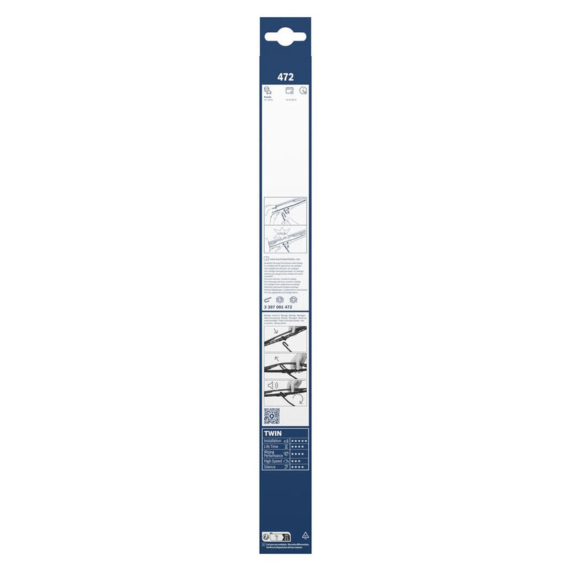 Bosch Eco Front Wiper Blade Set 425mm + 380mm — 472 fits Porsche 911 1993-1997