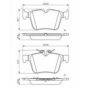 Bosch Front & Rear Pads fits Mercedes-Benz C-Class 2014-2021 205.086