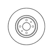 Abtex Front Brake Vented Discs & Pads fits Fiat Idea 2004-2005 1.3 1.9
