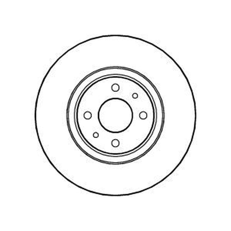 Abtex Front Brake Vented Discs & Pads fits Fiat Idea 2004-2005 1.3 1.9