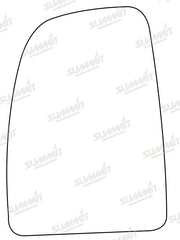 Summit Stick-On Commercial Mirror Glass fits Citroen Jumper, Fiat Ducato, Peugeot Boxer LHS Summit - Bars 4 Cars