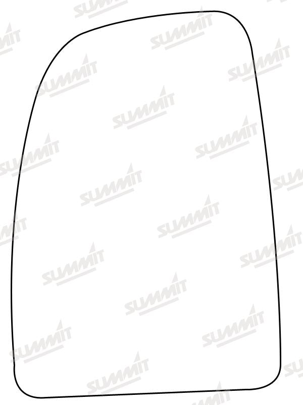 Summit Stick-On Commercial Mirror Glass fits Citroen Jumper, Fiat Ducato, Peugeot Boxer LHS Summit - Bars 4 Cars