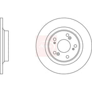 Apec 2 x Solid Brake Discs fits Honda S2000 1999-2009 2.0 2.2