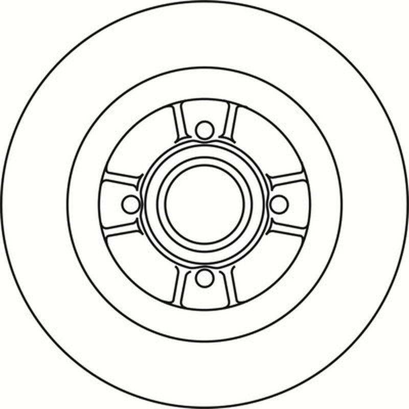 Abtex 2 x Brake Discs fits Renault Grand Scénic II 2004-2009 1.5 1.6 1.9 2.0