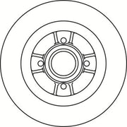 Abtex Rear Brake Solid Discs & Pads fits Renault Grand Scénic II 2004-2009