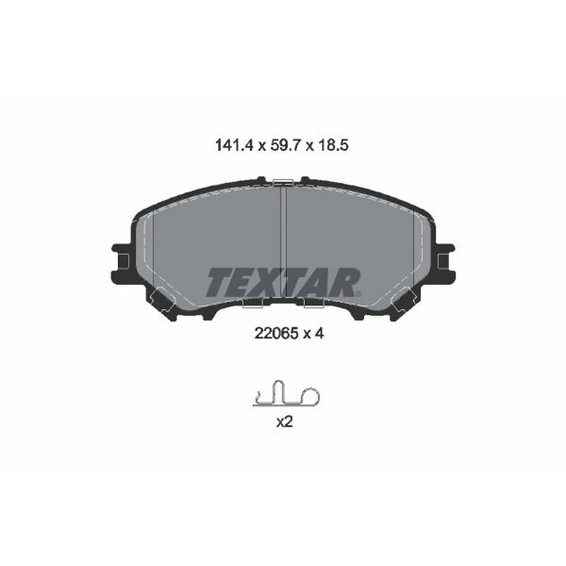 Textar Brake Pad Set 2206501