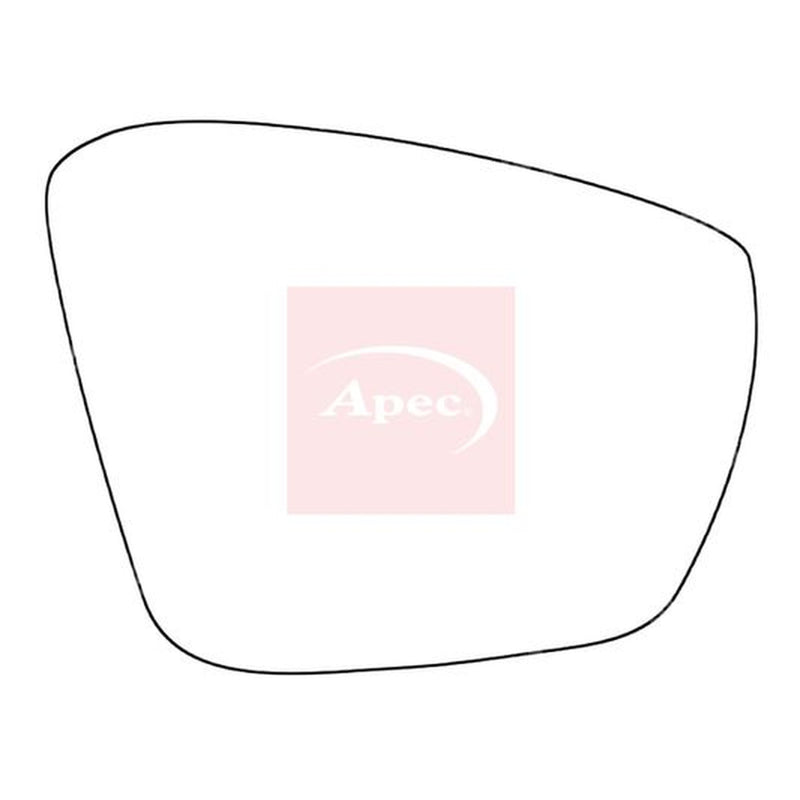 Apec Exterior Wing Mirror Glass Right fits Skoda Octavia III 2012-2020
