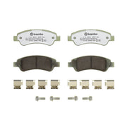Brembo 4 x Rear Brake Pad Set fits Citroën Relay III 2006-2020 2.2 3.0