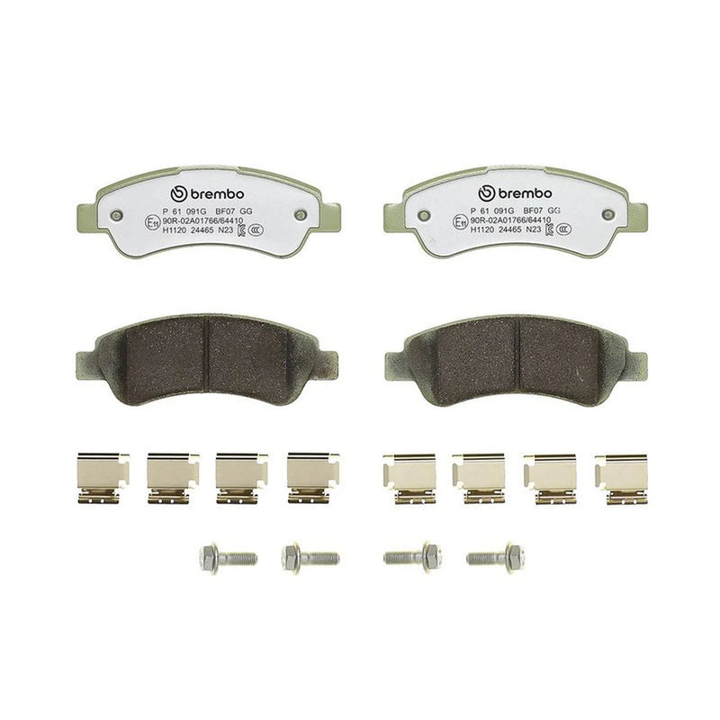 Brembo 4 x Rear Brake Pad Set fits Citroën Relay III 2006-2020 2.2 3.0