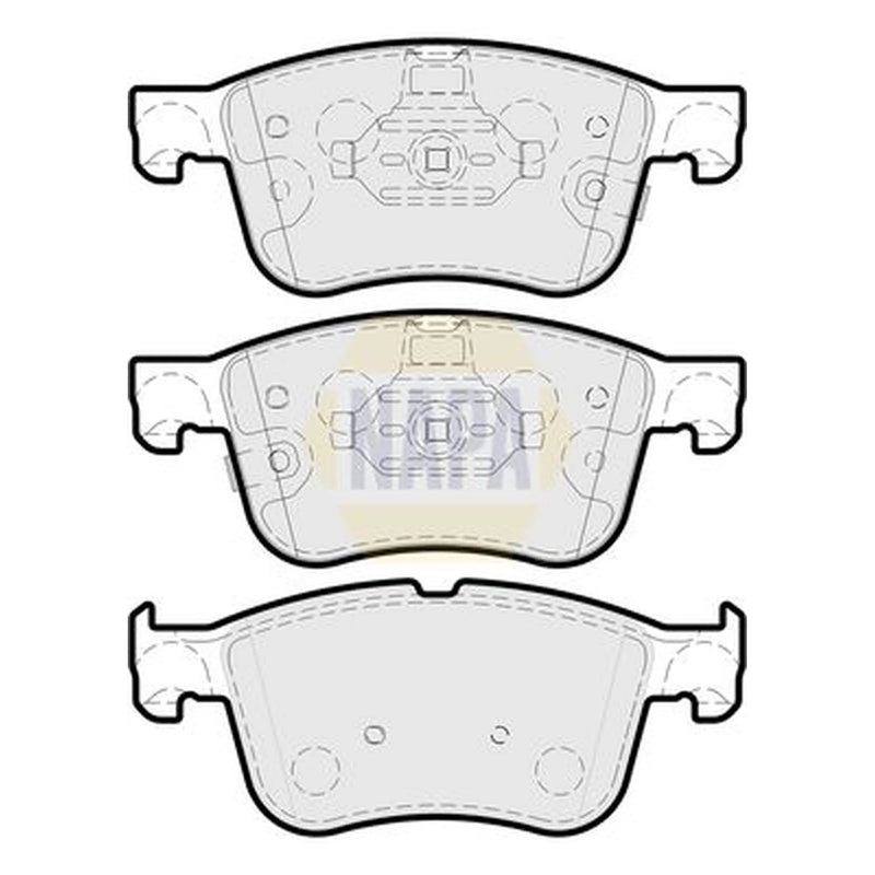 NAPA Front Brake Pad Set fits Ford Focus IV 2018-2025 1.0 1.5 2.0