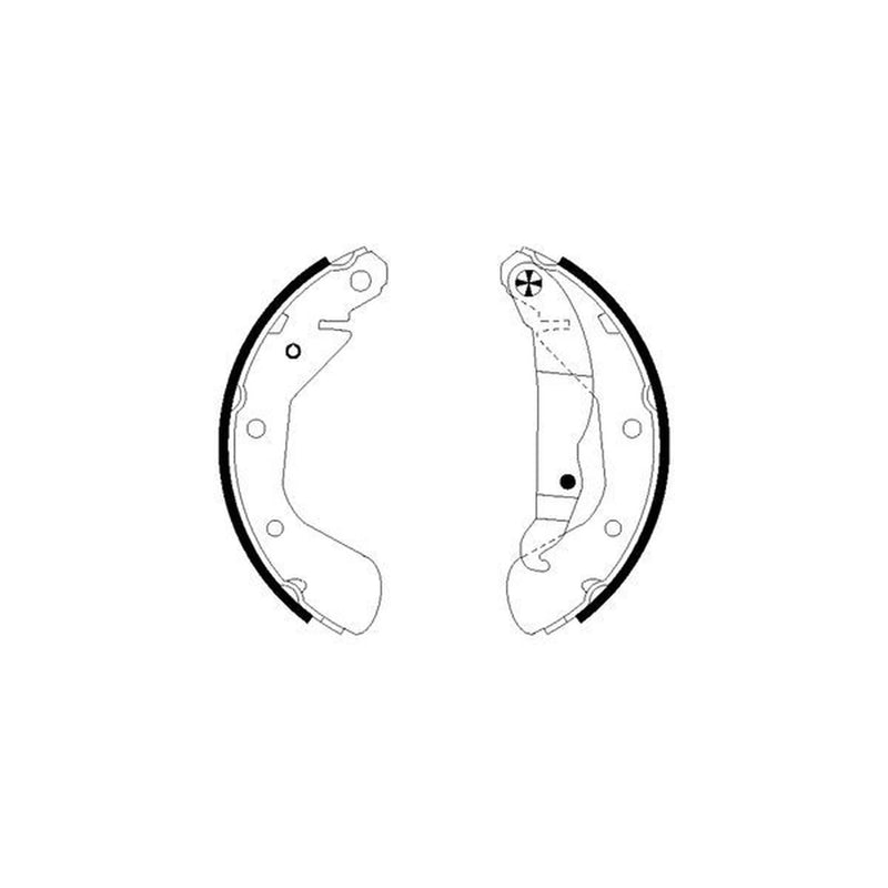 Mintex Brake Shoe Set Axle Kit fits Opel Corsa C 2000-2009 1.0 1.2 1.3 1.4 1.7