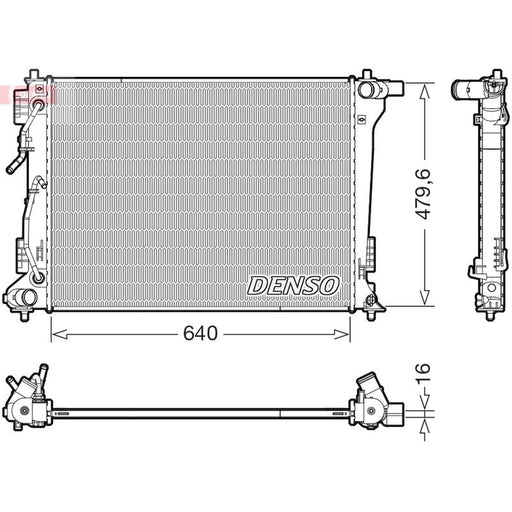 Denso Engine Radiator fits Hyundai IX35 2013-2015 2.0