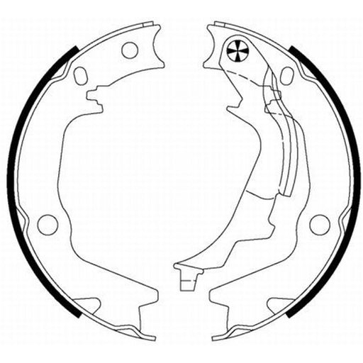 Mintex Parking Brake Shoe Set fits Hyundai Getz 2002-2010 1.1 1.3 1.4 1.5 1.6