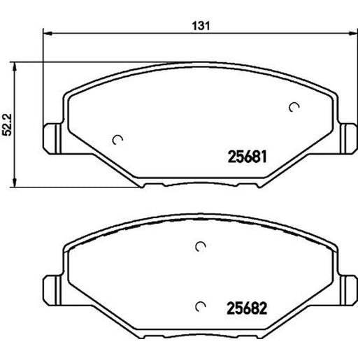 Mintex Front Brake Pad Set fits Skoda Fabia II 2011-2014 1.2