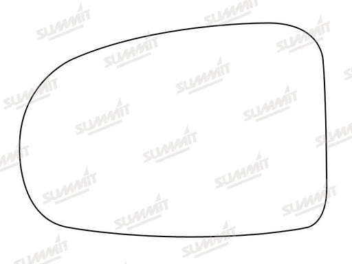Summit Stick-On Aspheric Mirror Glass fits Toyota Avensis 08 on LHS Summit - Bars 4 Cars