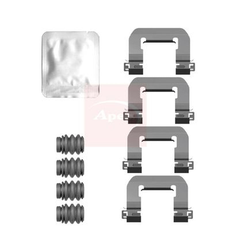 Apec Brake Pad Accessory Fitting Kit Rear fits Tesla Model S 2012-2017