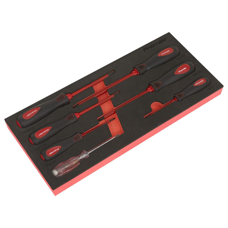 Sealey Premier Premier Screwdriver Set 7pc - VDE Approved TBTE04 Sealey Premier - Dynamic Drive