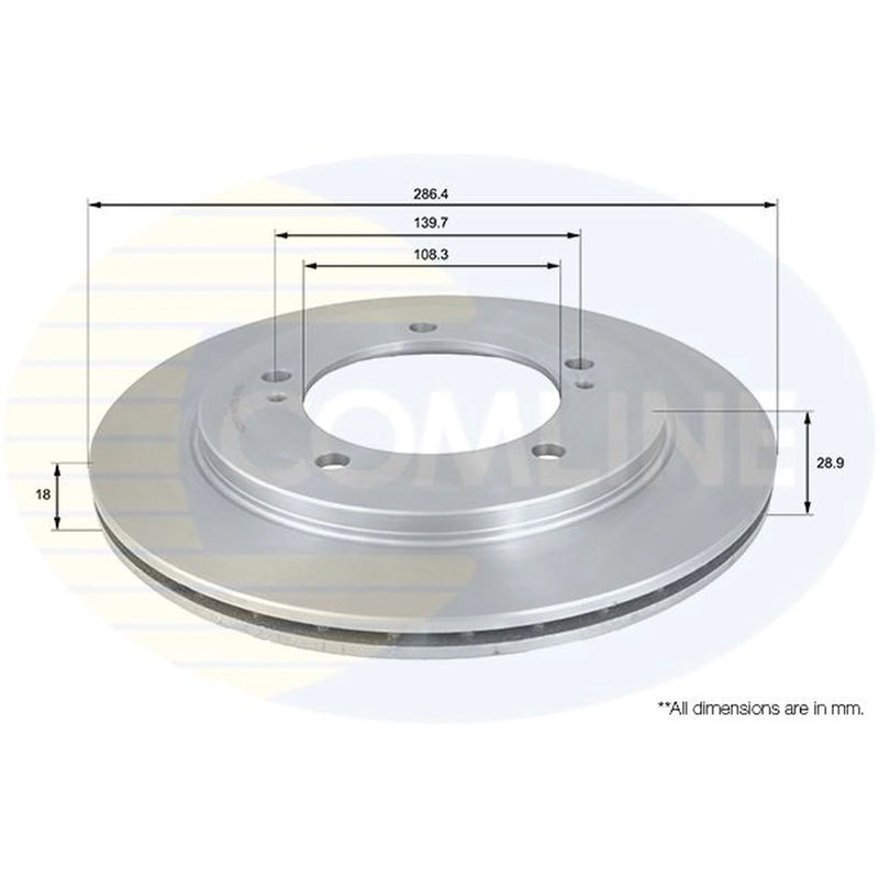 Comline Front Brake Discs & Pads fits Suzuki Grand Vitara I 1998-2005 1.6